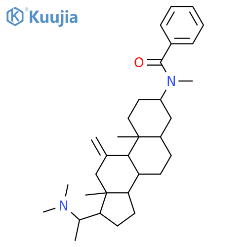 11-Methylenepregnane-3,20-diamine; (3α,5α,20S)-form, N3,N20,N20-Tri-Me, N3-benzoyl structure