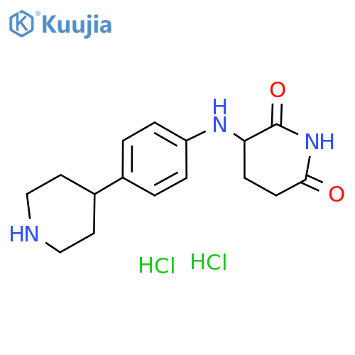 3-((4-(Piperidin-4-yl)phenyl)amino)piperidine-2,6-dione dihydrochloride structure
