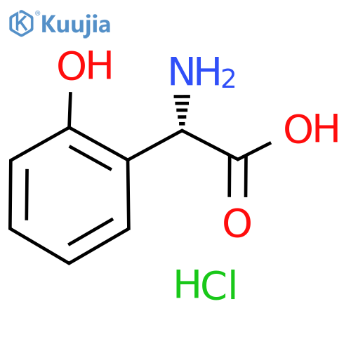 (S)-2-Amino-2-(2-hydroxyphenyl)acetic acid hydrochloride structure