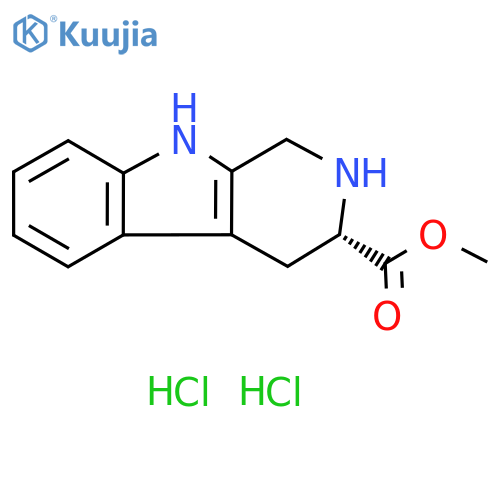 (S)-Methyl 2,3,4,9-tetrahydro-1H-pyrido[3,4-b]indole-3-carboxylate dihydrochloride structure