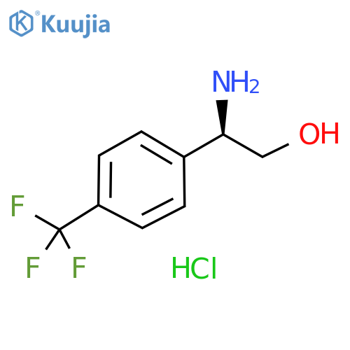 (R)-2-Amino-2-(4-(trifluoromethyl)phenyl)ethanol hydrochloride structure
