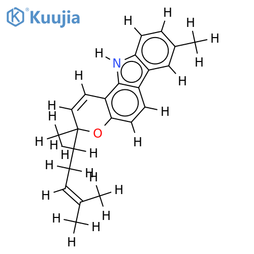 3,8-Dimethyl-3-(4-methylpent-3-enyl)-11H-pyrano3,2-acarbazole structure