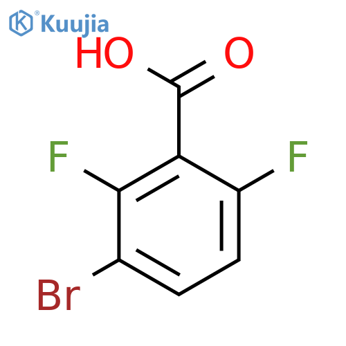 3-Bromo-2,6-difluorobenzoic acid structure
