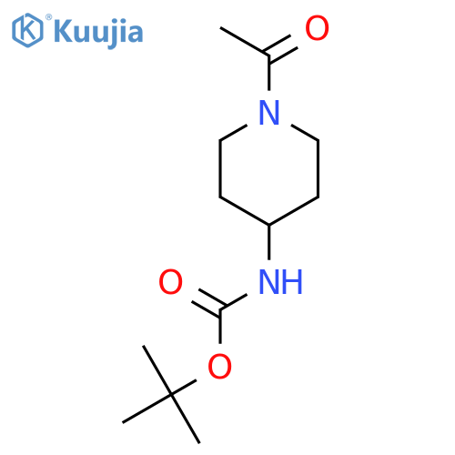 1-Acetyl-(4-BOC-amino)piperidine structure