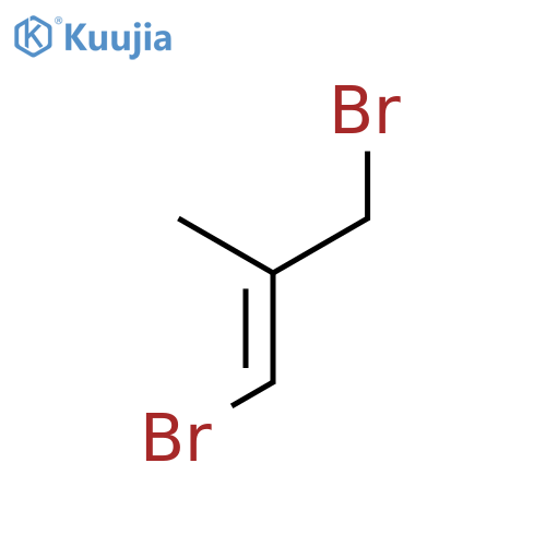 1-Propene, 1,3-dibromo-2-methyl-, (E)- structure