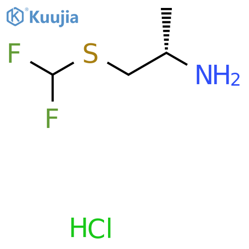 (2S)-1-[(difluoromethyl)sulfanyl]propan-2-amine hydrochloride structure