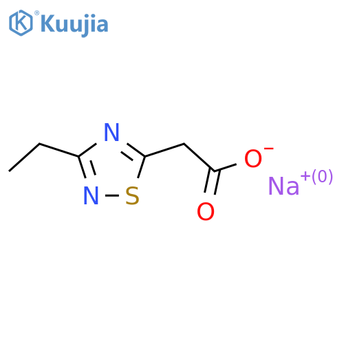 Sodium 2-(3-ethyl-1,2,4-thiadiazol-5-yl)acetate structure
