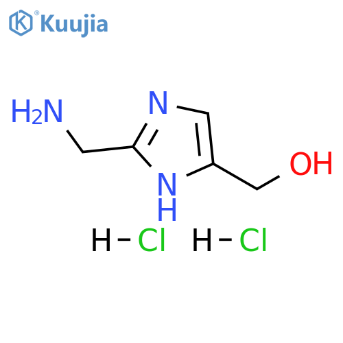 1H-Imidazole-5-methanol, 2-(aminomethyl)-, hydrochloride (1:2) structure