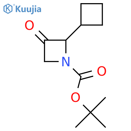 Tert-butyl 2-cyclobutyl-3-oxoazetidine-1-carboxylate structure