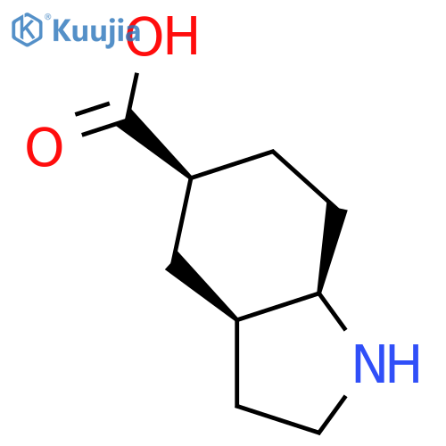 1H-Indole-5-carboxylic acid, octahydro-, (3aR,5S,7aR)-rel- structure