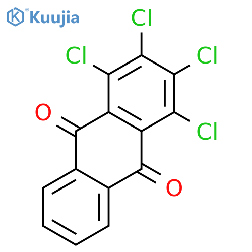 9,10-Anthracenedione,1,2,3,4-tetrachloro- structure