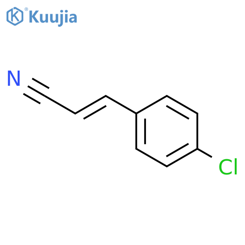 (E)-3-(4-chlorophenyl)prop-2-enenitrile structure