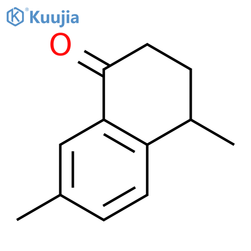 4,7-dimethyl-1,2,3,4-tetrahydronaphthalen-1-one structure
