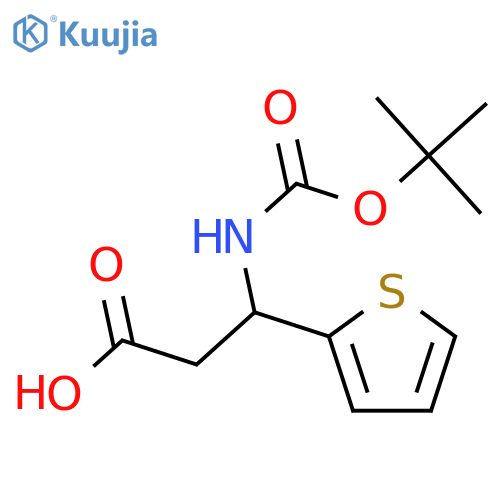 3-(tert-Butoxycarbonyl)amino-3-(3-thienyl)-propanoic Acid structure