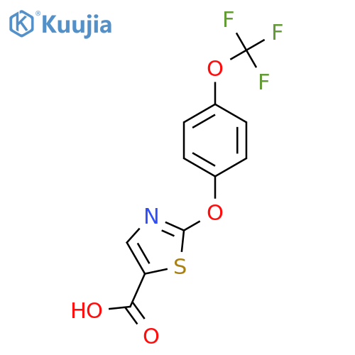 2-(4-(Trifluoromethoxy)phenoxy)thiazole-5-carboxylic acid structure