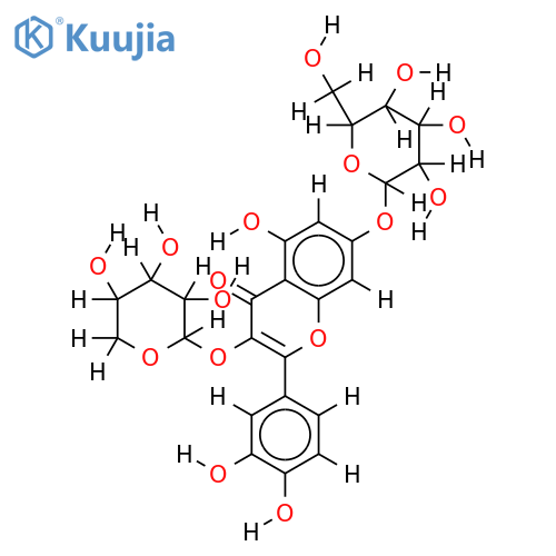 3-O-alpha-L-Arabinopyranoside-Quercimeritrin structure