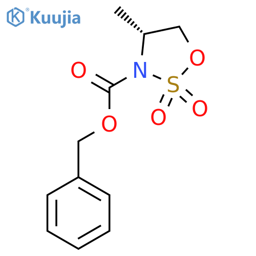 Benzyl (4R)-4-methyl-2,2-dioxo-oxathiazolidine-3-carboxylate structure