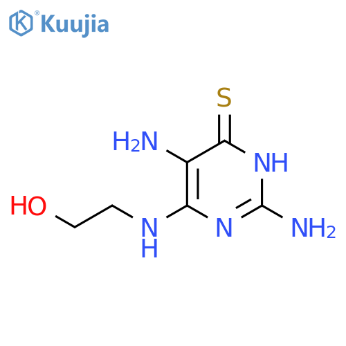 4(3H)-Pyrimidinethione,2,5-diamino-6-[(2-hydroxyethyl)amino]- structure
