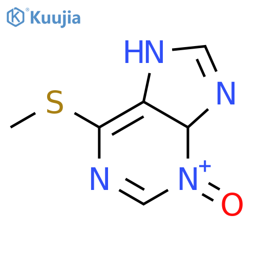 9H-Purine,6-(methylthio)-, 3-oxide structure