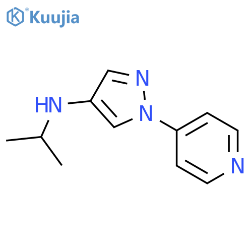 1H-Pyrazol-4-amine,N-(1-methylethyl)-1-(4-pyridinyl)- structure