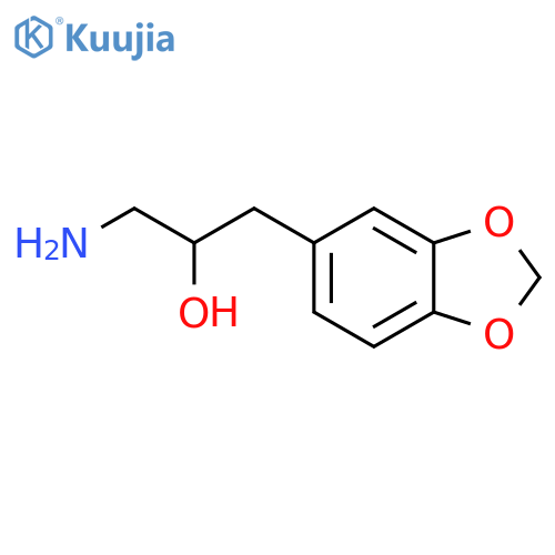 1-amino-3-(1,3-dioxaindan-5-yl)propan-2-ol structure