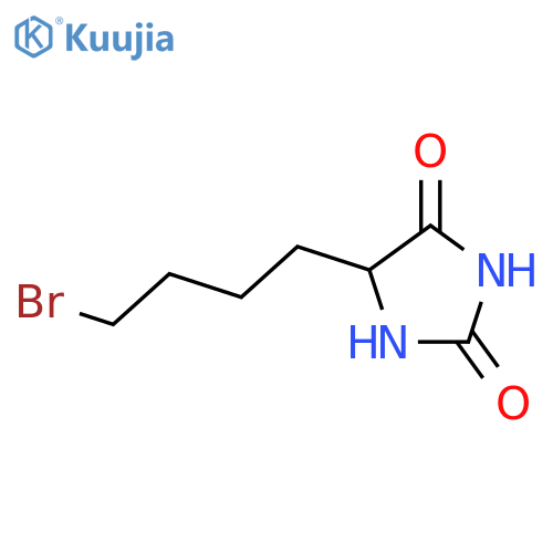 5-δ-Bromobutylhydantoin structure