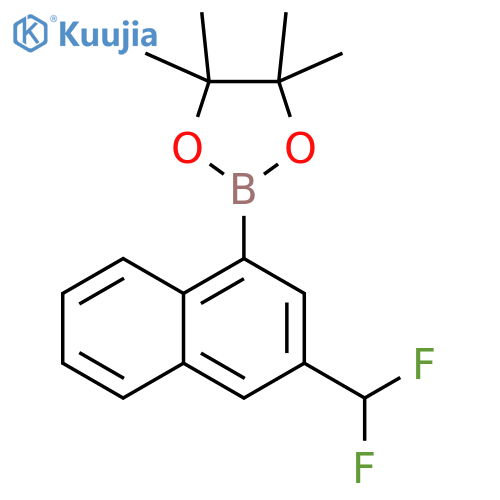 2-[3-(Difluoromethyl)-1-naphthalenyl]-4,4,5,5-tetramethyl-1,3,2-dioxaborolane structure
