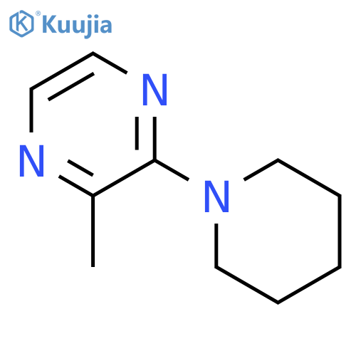 Pyrazine,2-methyl-3-(1-piperidinyl)- structure