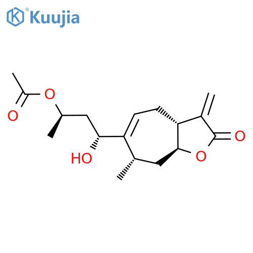 2H-Cyclohepta[b]furan-2-one,6-[(1S,3S)-3-(acetyloxy)-1-hydroxybutyl]-3,3a,4,7,8,8a-hexahydro-7-methyl-3-methylene-,(3aR,7S,8aS)- structure