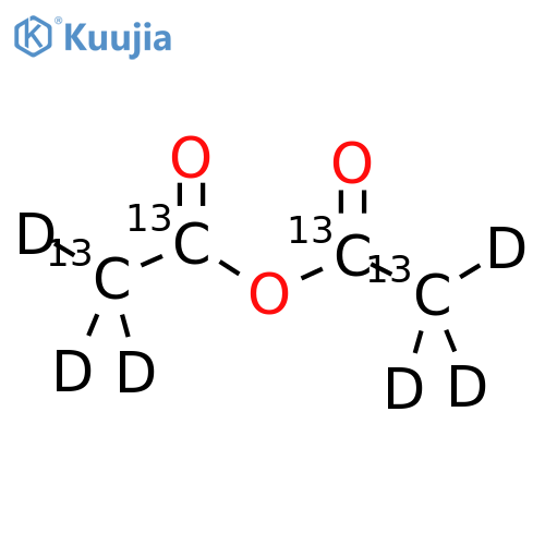 Acetic anhydride-13C4,d6 structure