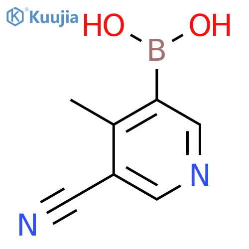(5-Cyano-4-methylpyridin-3-yl)boronic acid structure