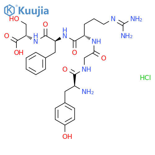 H-Tyr-Gly-Arg-Phe-Ser-OH·HCl structure