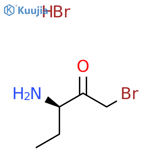 (3R)-3-amino-1-bromopentan-2-one hydrobromide structure
