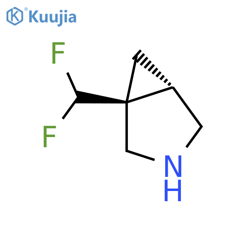 3-Azabicyclo[3.1.0]hexane, 1-(difluoromethyl)-, (1S,5S)-  structure