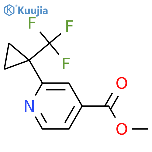 methyl 2-1-(trifluoromethyl)cyclopropylpyridine-4-carboxylate structure