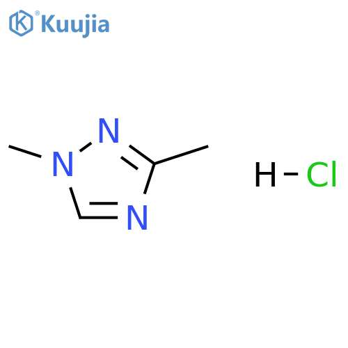 1H-1,2,4-Triazole, 1,3-dimethyl-, hydrochloride (1:1) structure