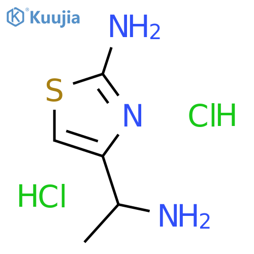 4-Thiazolemethanamine, 2-amino-α-methyl-, hydrochloride (1:2) structure