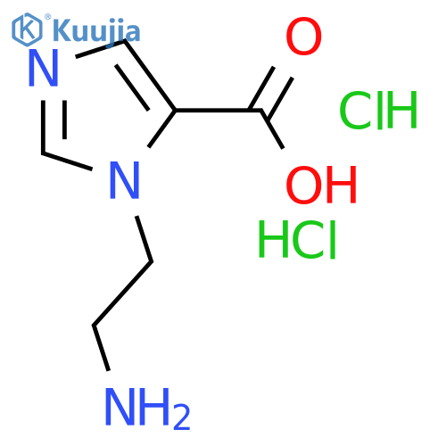 1H-Imidazole-5-carboxylic acid, 1-(2-aminoethyl)-, hydrochloride (1:2) structure