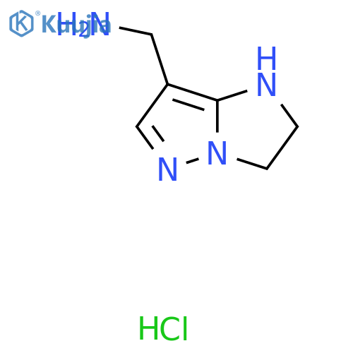 1-{1H,2H,3H-pyrazolo[1,5-a]imidazol-7-yl}methanamine hydrochloride structure
