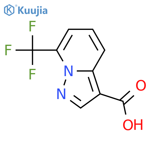 Pyrazolo[1,5-a]pyridine-3-carboxylic acid, 7-(trifluoromethyl)-  structure