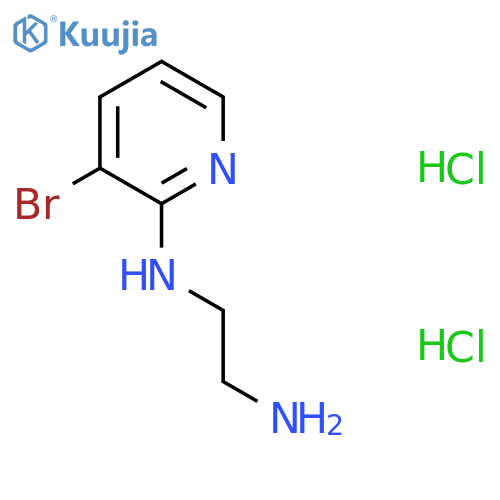 N1-(3-bromopyridin-2-yl)ethane-1,2-diamine dihydrochloride structure
