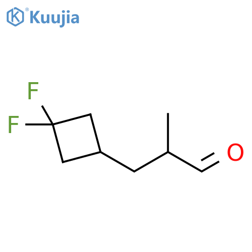 3,3-Difluoro-α-methylcyclobutanepropanal structure