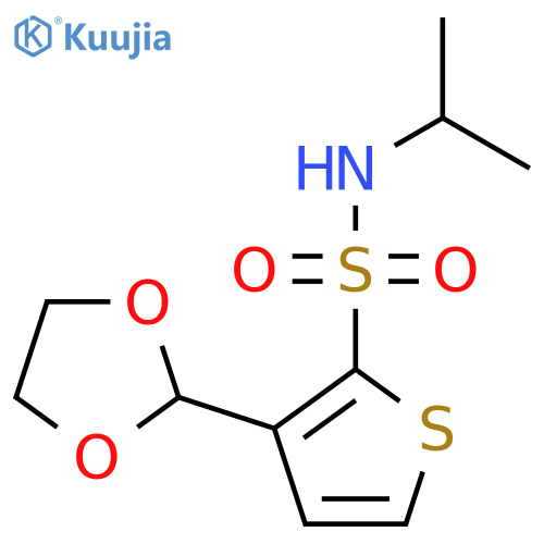 3-(1,3-Dioxolan-2-yl)-N-propan-2-ylthiophene-2-sulfonamide structure
