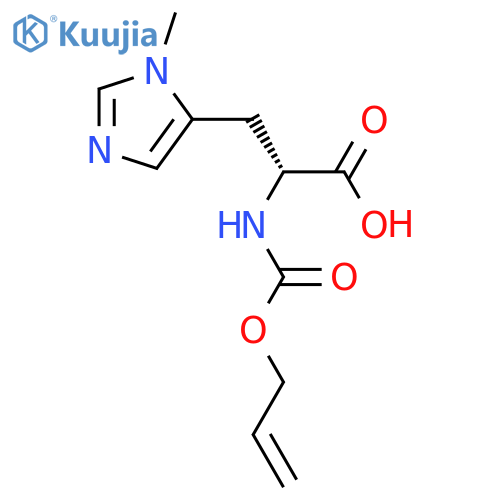 D-Histidine, 3-methyl-N-[(2-propen-1-yloxy)carbonyl]-  structure
