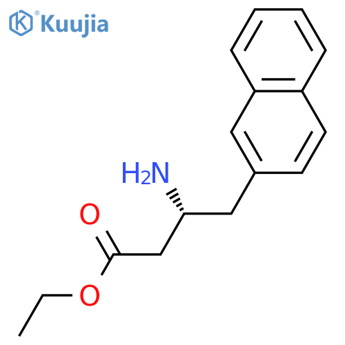 2-Naphthalenebutanoic acid, β-amino-, ethyl ester, (βR)-  structure