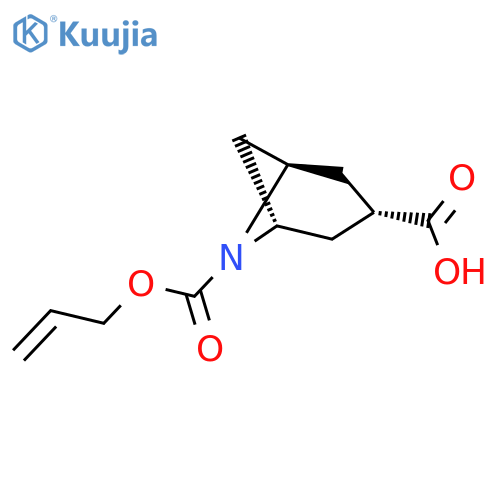 6-Azabicyclo[3.1.1]heptane-3,6-dicarboxylic acid, 6-(2-propen-1-yl) ester, (1R,5S)-  structure