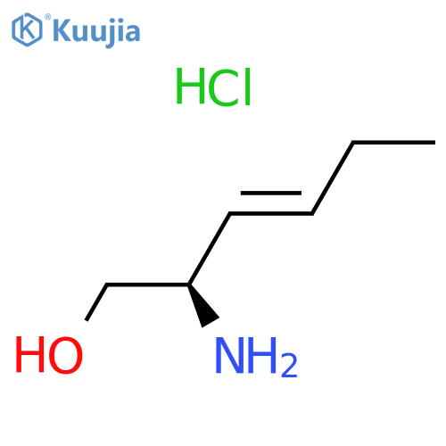 3-Hexen-1-ol, 2-amino-, hydrochloride (1:1), (2R,3E)- structure