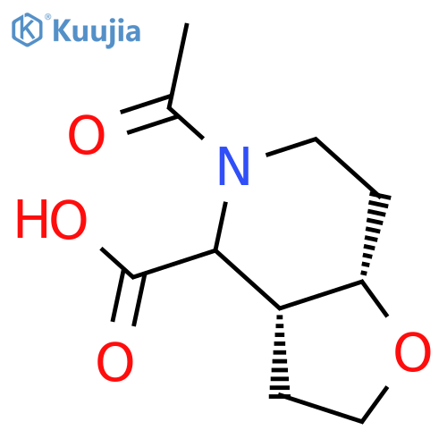 Furo[3,2-c]pyridine-4-carboxylic acid, 5-acetyloctahydro-, (3aR,7aS)-rel-  structure