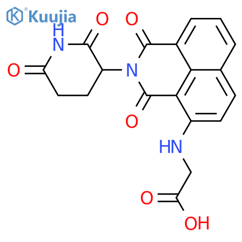Glycine, N-[2-(2,6-dioxo-3-piperidinyl)-2,3-dihydro-1,3-dioxo-1H-benz[de]isoquinolin-4-yl]-  structure