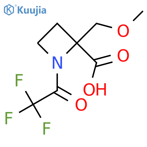 2-Azetidinecarboxylic acid, 2-(methoxymethyl)-1-(2,2,2-trifluoroacetyl)- structure